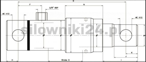 60/300 Siłownik jednostronnego działania z mocowaniem CB