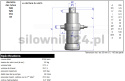 Siłownik wywrotu 25ton 2180mm 4sekcje oko