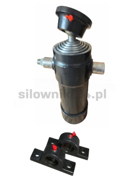 Siłownik wywrotu 8ton 1040mm 5sekcji + łoża