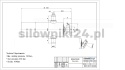 Siłownik wywrotu 8ton 1040mm 5sekcji + łoża