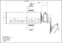 Siłownik wywrotu 8ton 1050mm 4sekcje