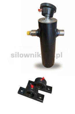 Siłownik wywrotu 8ton 1245mm 5sekcji + łoża