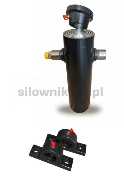 Siłownik wywrotu 8ton 1245mm 5sekcji + łoża