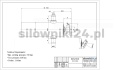 Siłownik wywrotu 8ton 1245mm 5sekcji + łoża