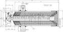 Siłownik wywrotu 8ton 1432mm 5sekcji