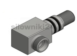 Złącze kątowe siłownika M18x1,5 - M22x1,5